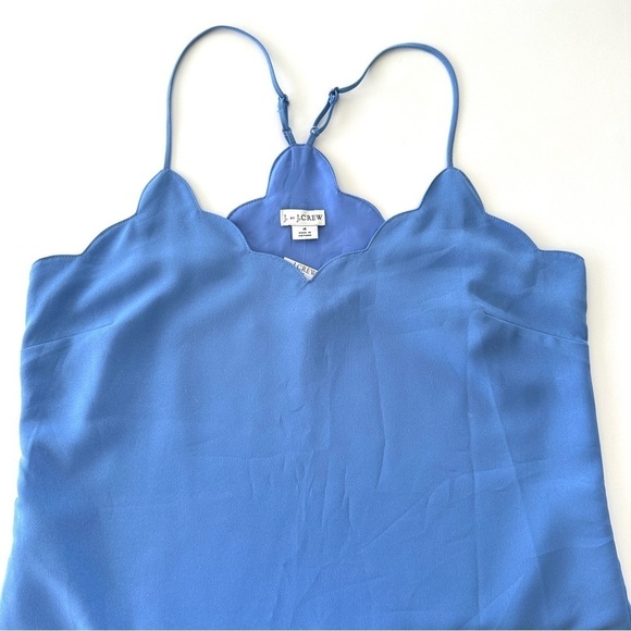 J. Crew camisole, scalloped neckline, racer back, adjustable  straps, lined - Picture 10 of 15